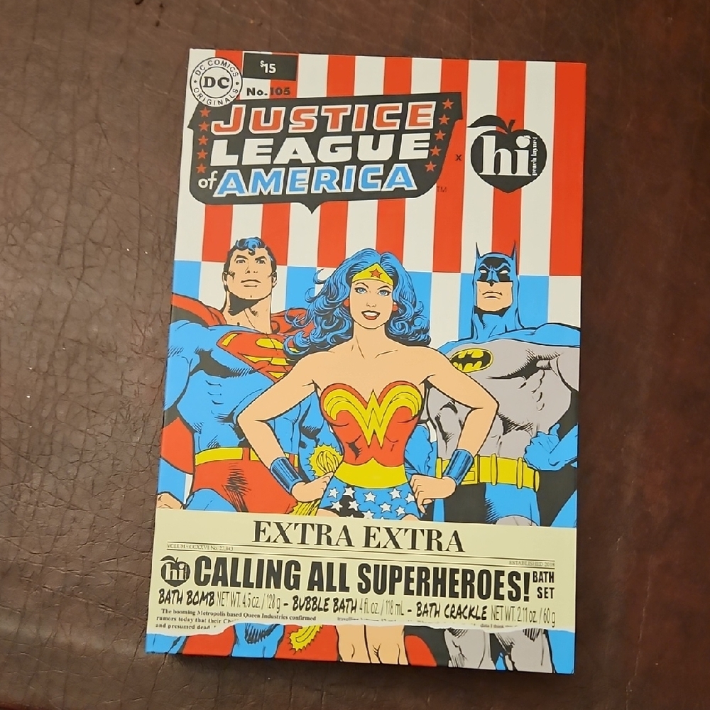 DC Comics Bath Crackle Set with Superman and Batman